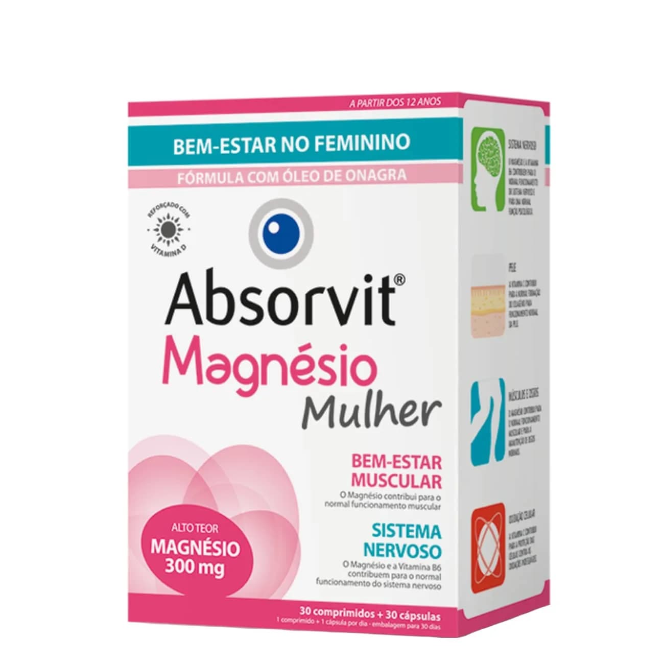 Absorvit Magnesio Mulher Compx30+Capsx30