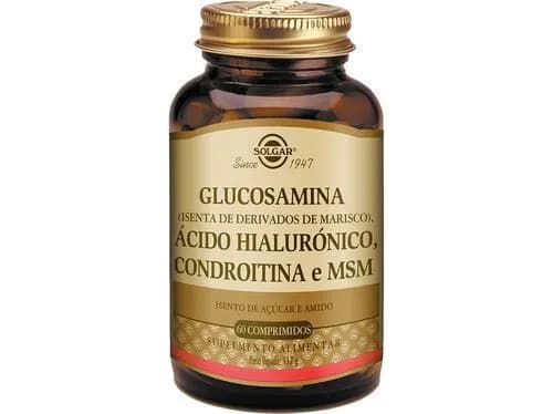 Glucos+Ac Hialur + Condroit Solgar X 60 comps