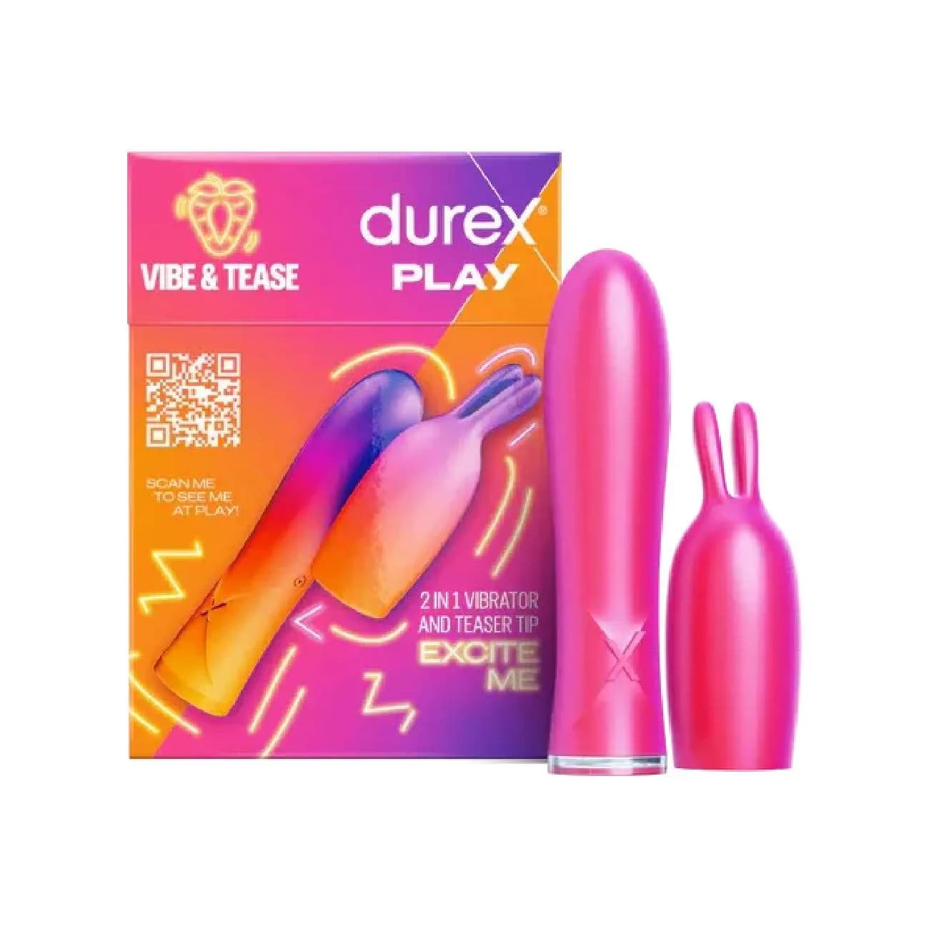 Durex 2 In 1 Vibrator And Teaser Tip
