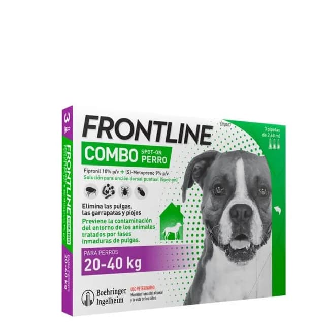 Frontline Combo Sol Cao 20-40Kg 2,68Mlx3