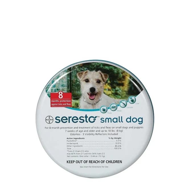 Seresto Coleira 1,25g+0,56g Cao Ate 8kg coleira