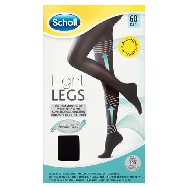 Scholl Light Legs Coll Comp 60den L Preto