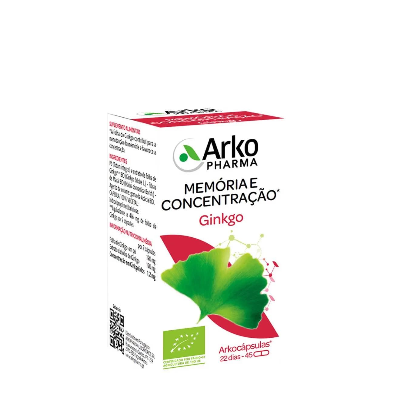 Arkocapsulas Ginkgo Caps X45