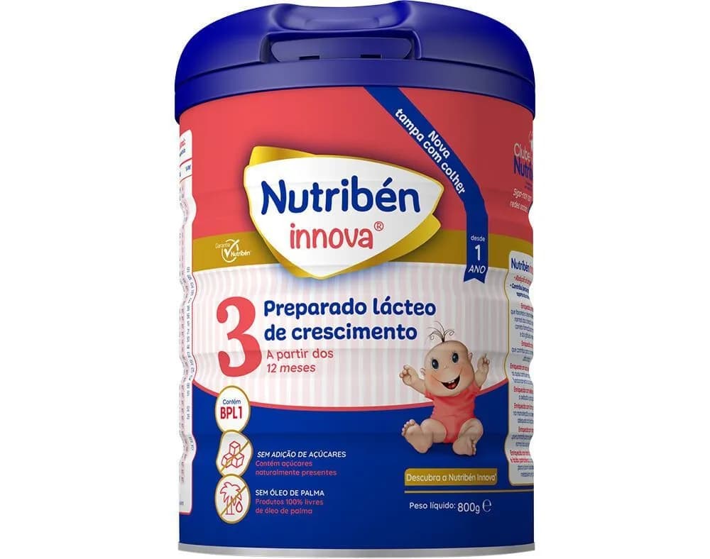 Nutriben Innova 3 Leite Crescimento 800g pó sol oral medida
