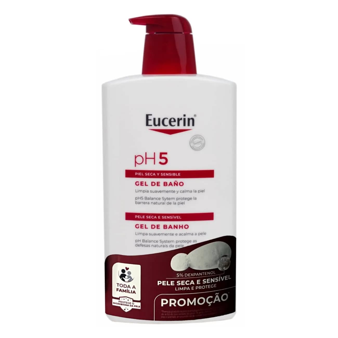 Eucerin PSensivel Gel Lav pH5 1L Promo