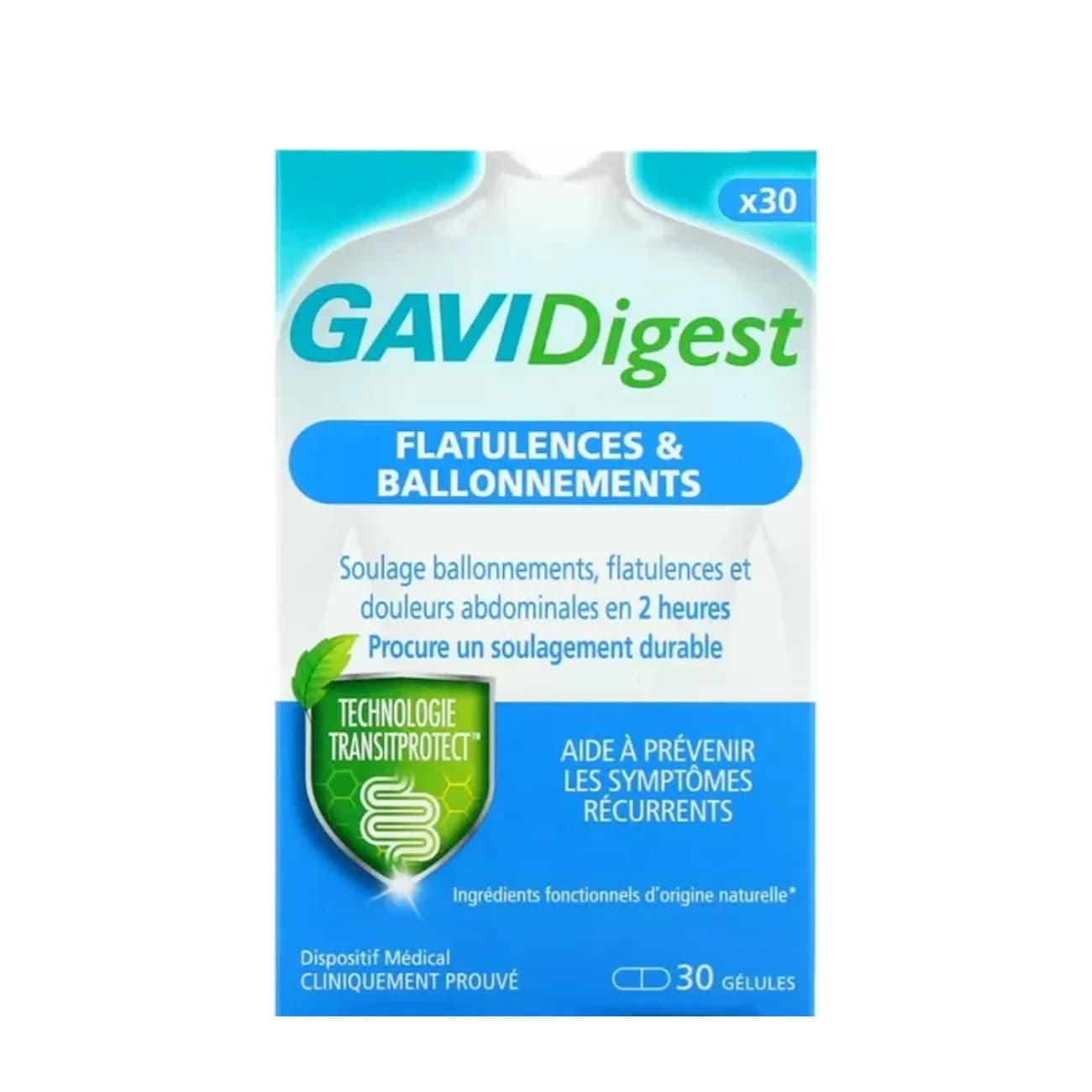 GaviDigest Gases e Inchaço Cáps X30