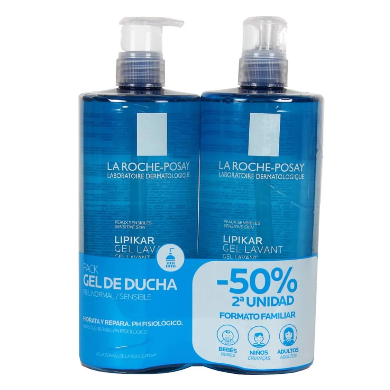 LRPosay Lipikar Gel Lav 1L X2 -50% 2U