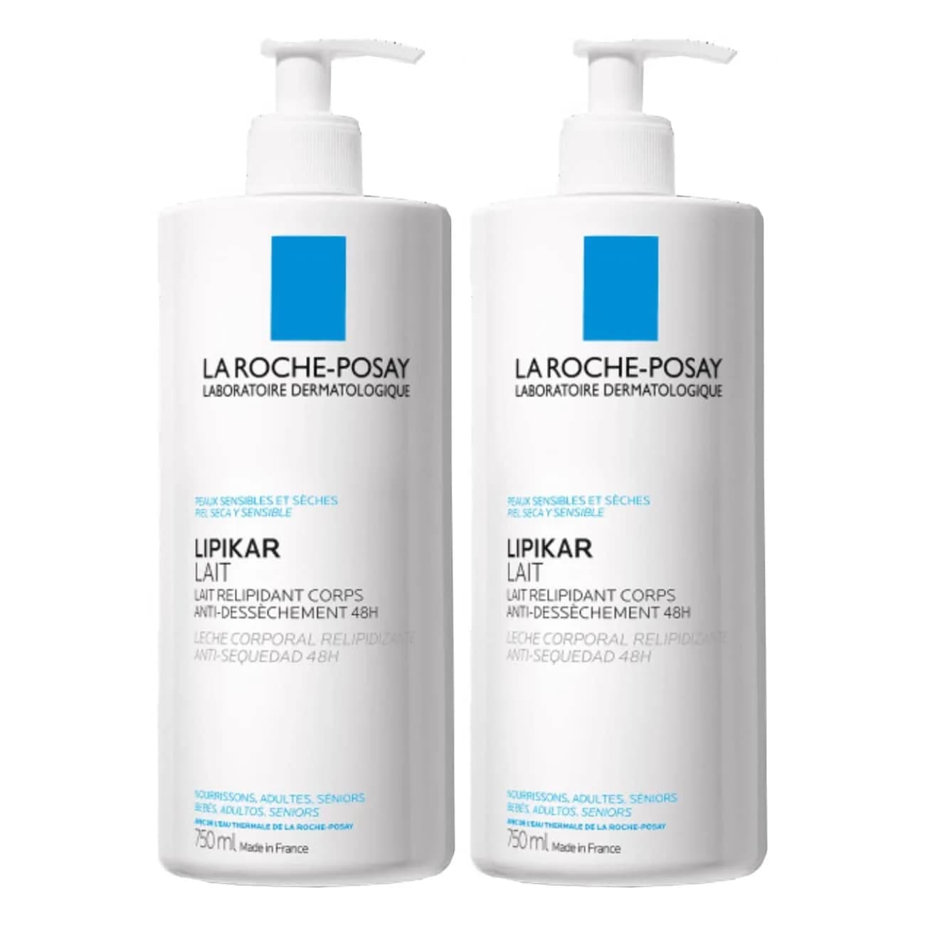 LRPosay Lipikar Lt 750Ml X2 -50% 2U
