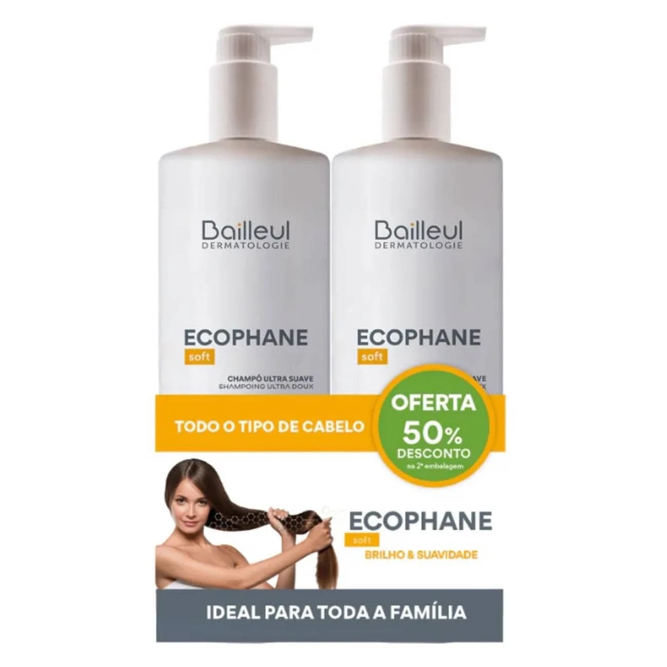 Ecophane Ch Ultra Suave 500MlX2 -50% 2U