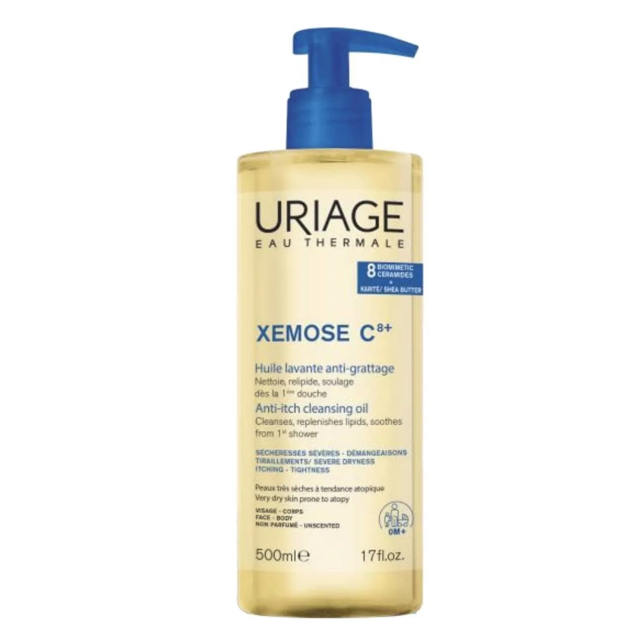Uriage Xemose C8 Ol Lavante Apazig500Ml