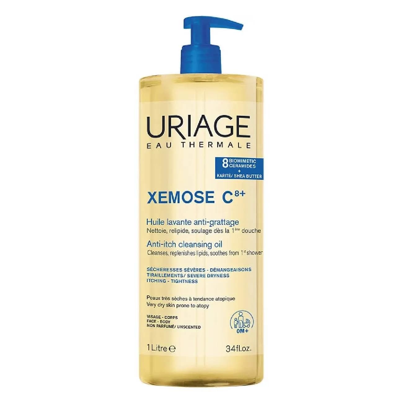 Uriage Xemose C8 Ol Lavante Apazig 1L