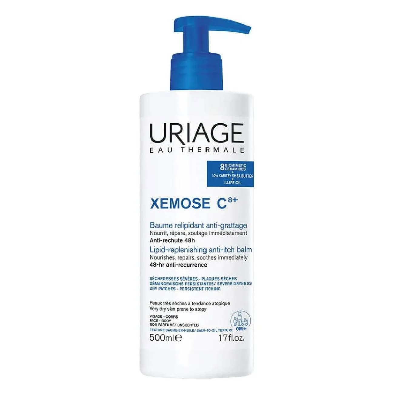 Uriage Xemose C8 Bals Ol Ap Irrit 500Ml