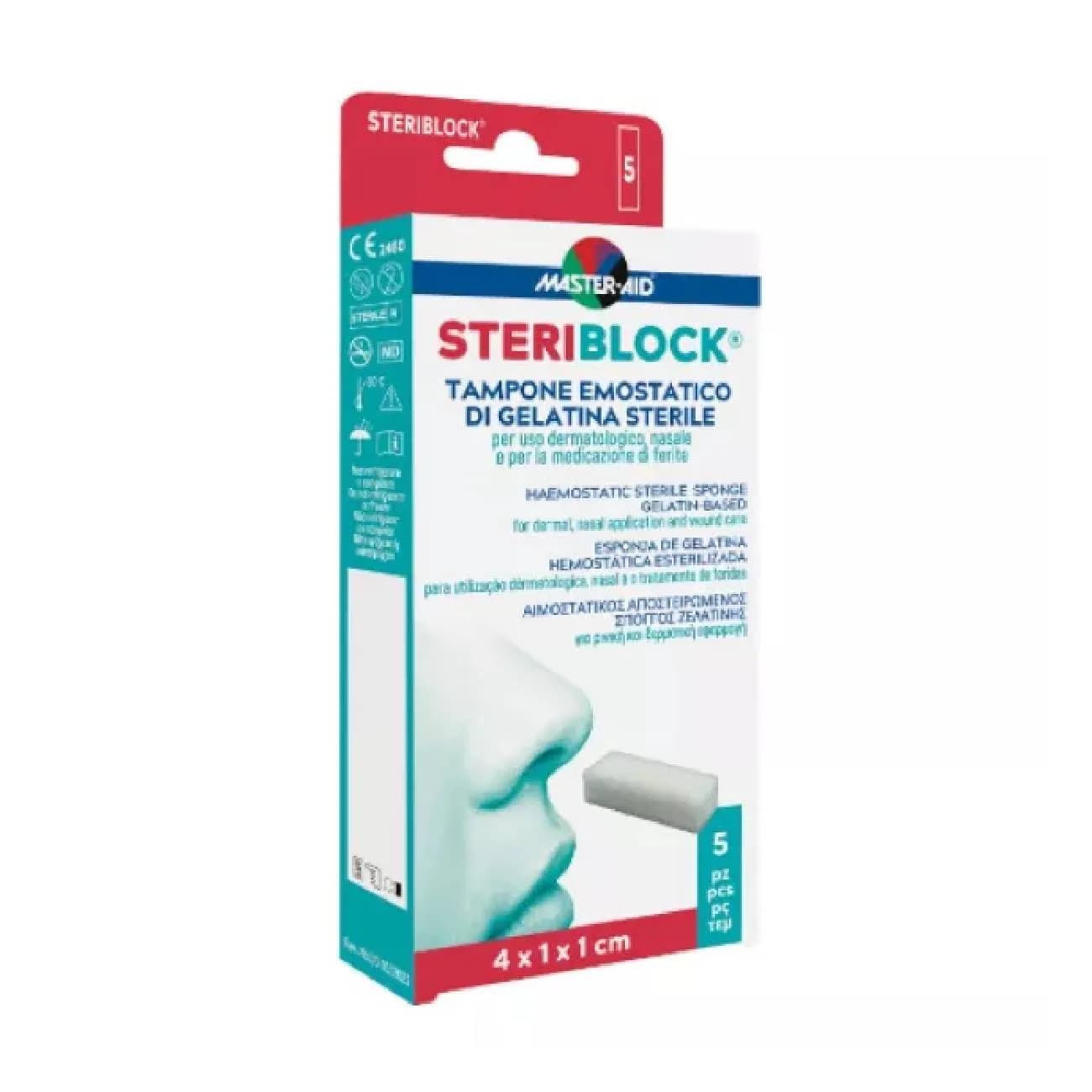 Master-Aid Steriblock Esponja Hemost X5