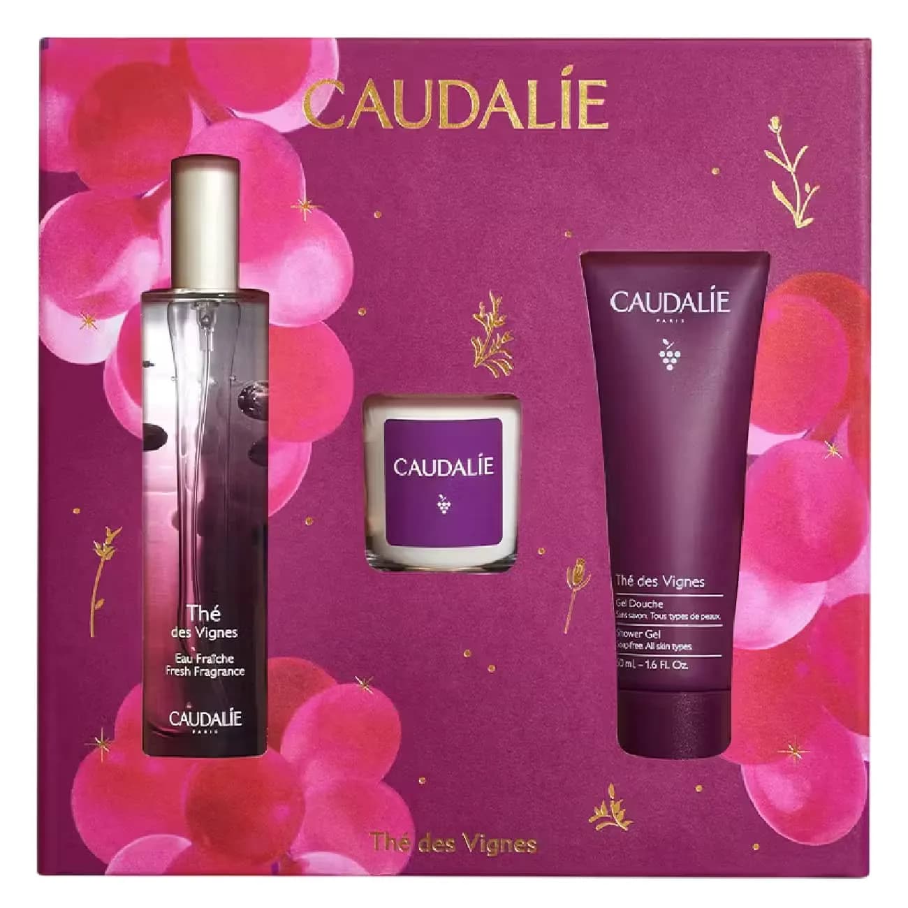 Caudalie TheDVignes Fres50+Vel+Gel50Set