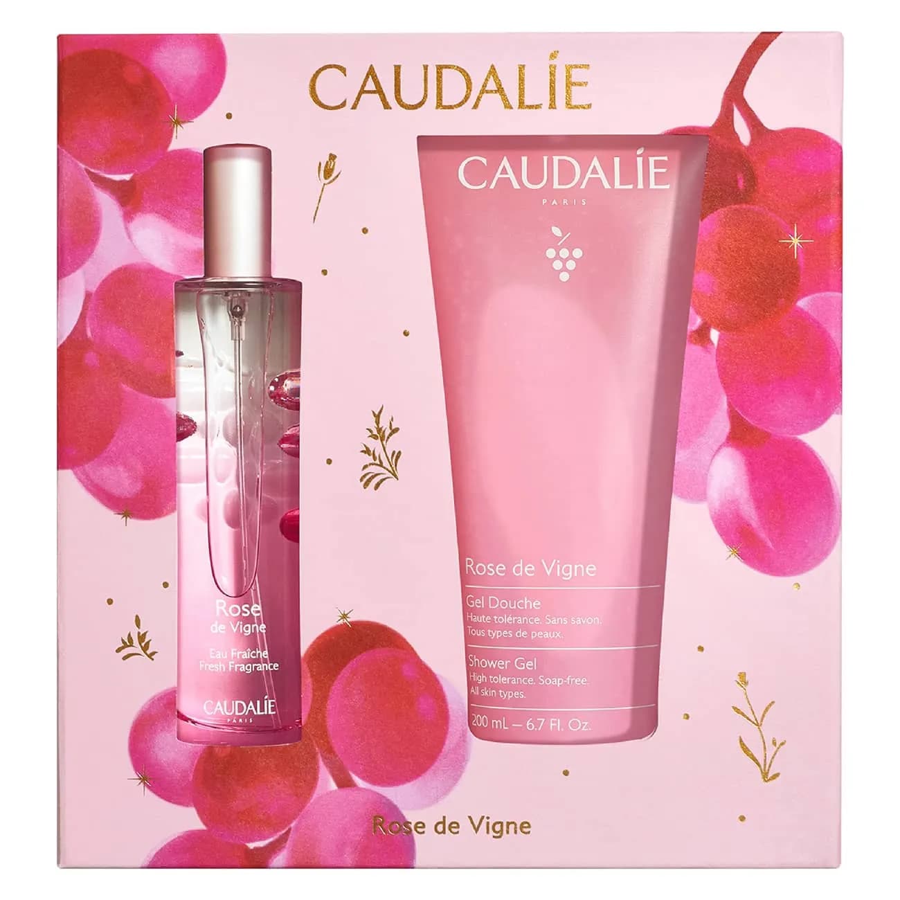 Caudalie Rose D Vigne Fresh50+Gel200Set