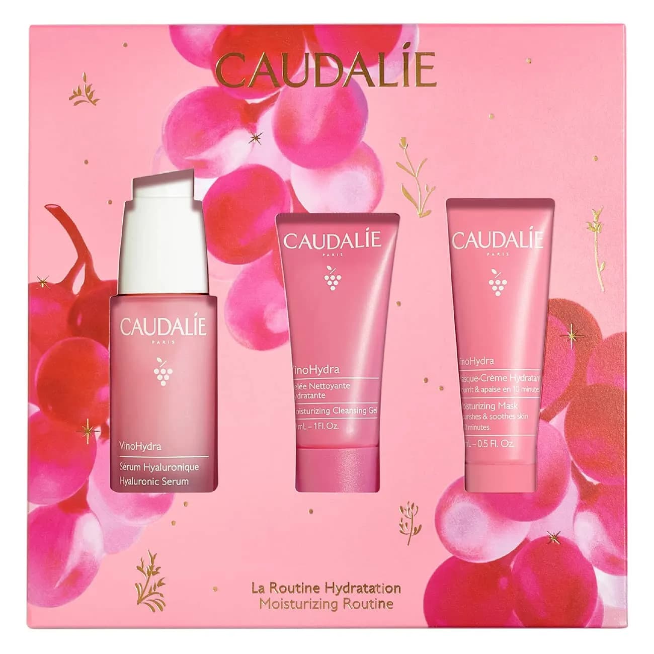 Caudalie VinoHydra Ser30+Gel30+Mas15Set