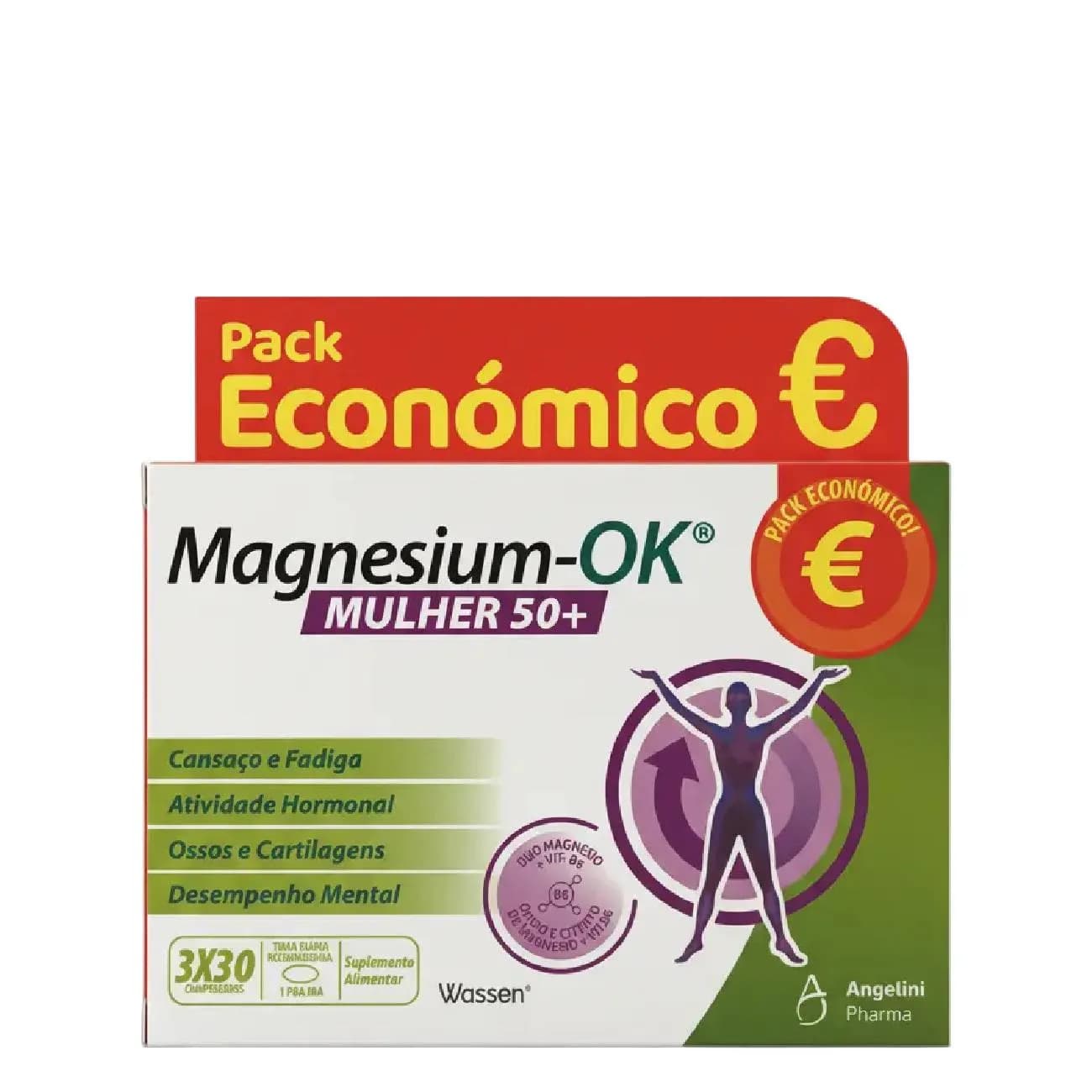 Magnesium-OK Mulher 50+ Comp30X3 Pr Esp