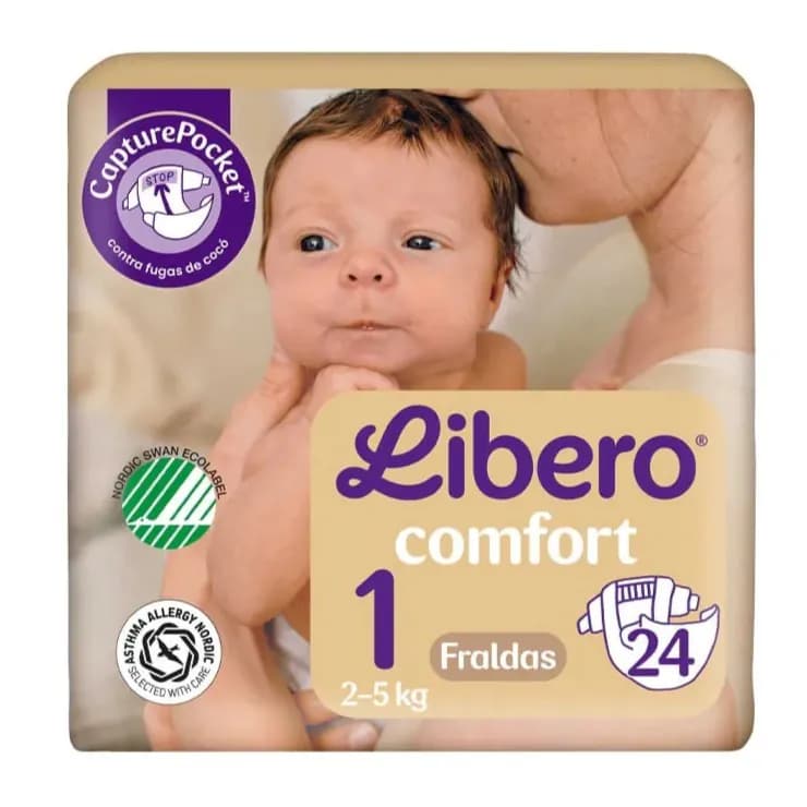Libero Comfort 1 Fralda 2-5Kg X24