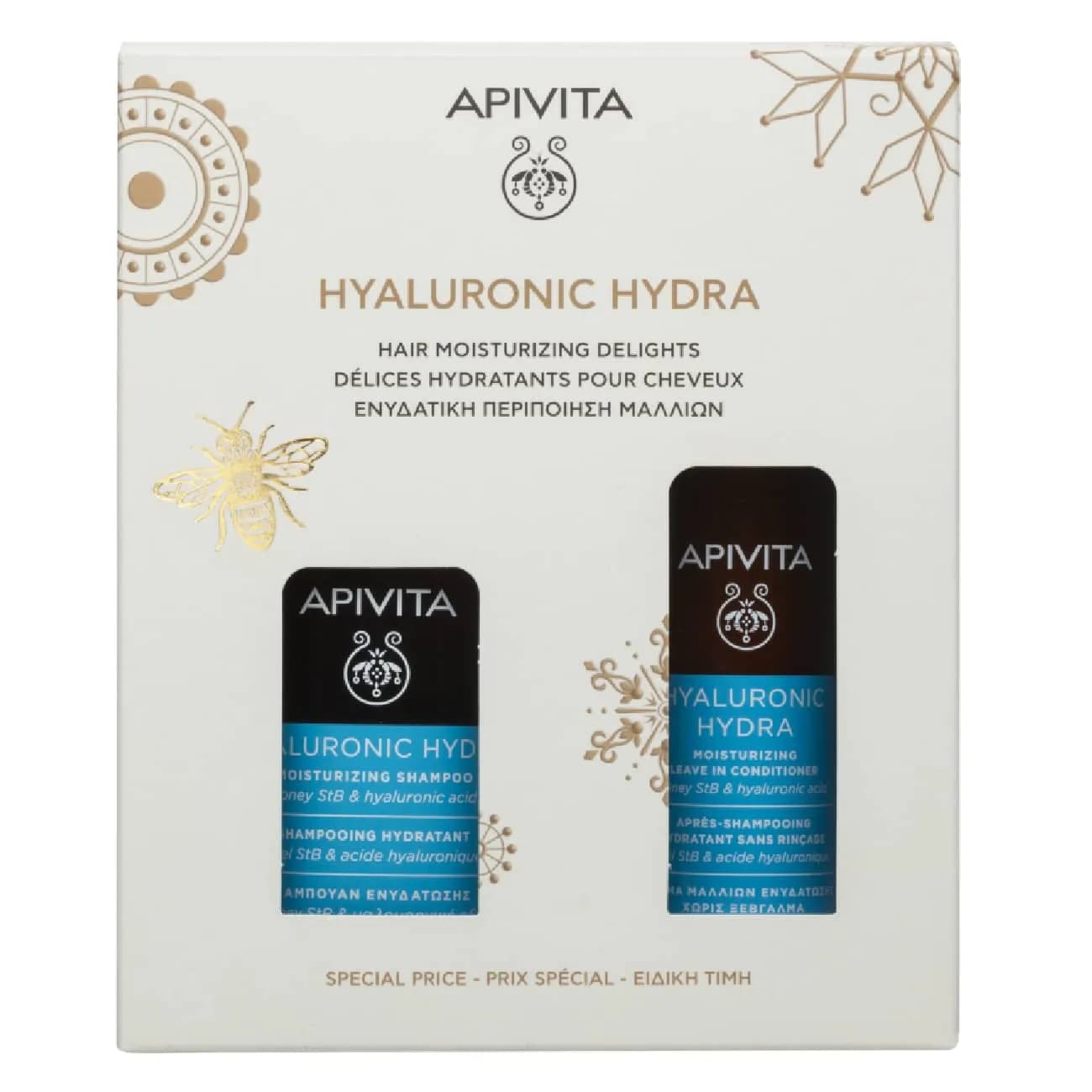 Apivita Hyalur Hyd Ch250+Cond LeavIn100