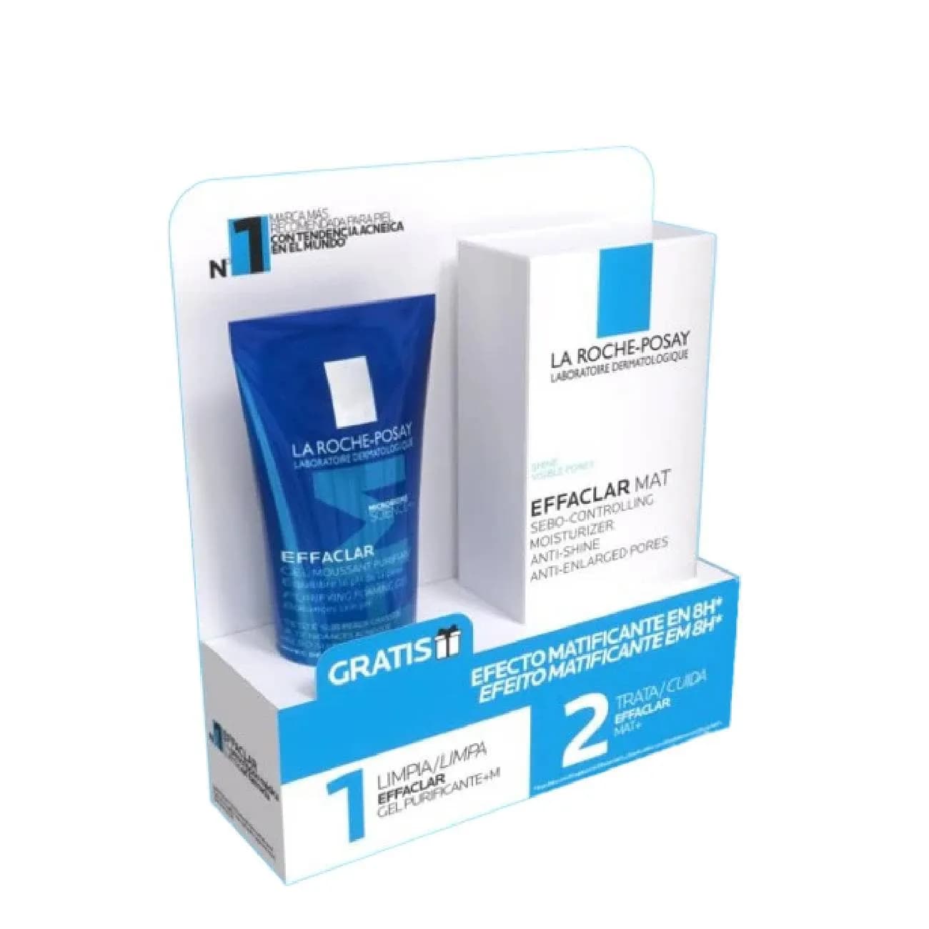 LRPosay Effac Mat+ Cr Hidr 40Ml+Gel50Ml