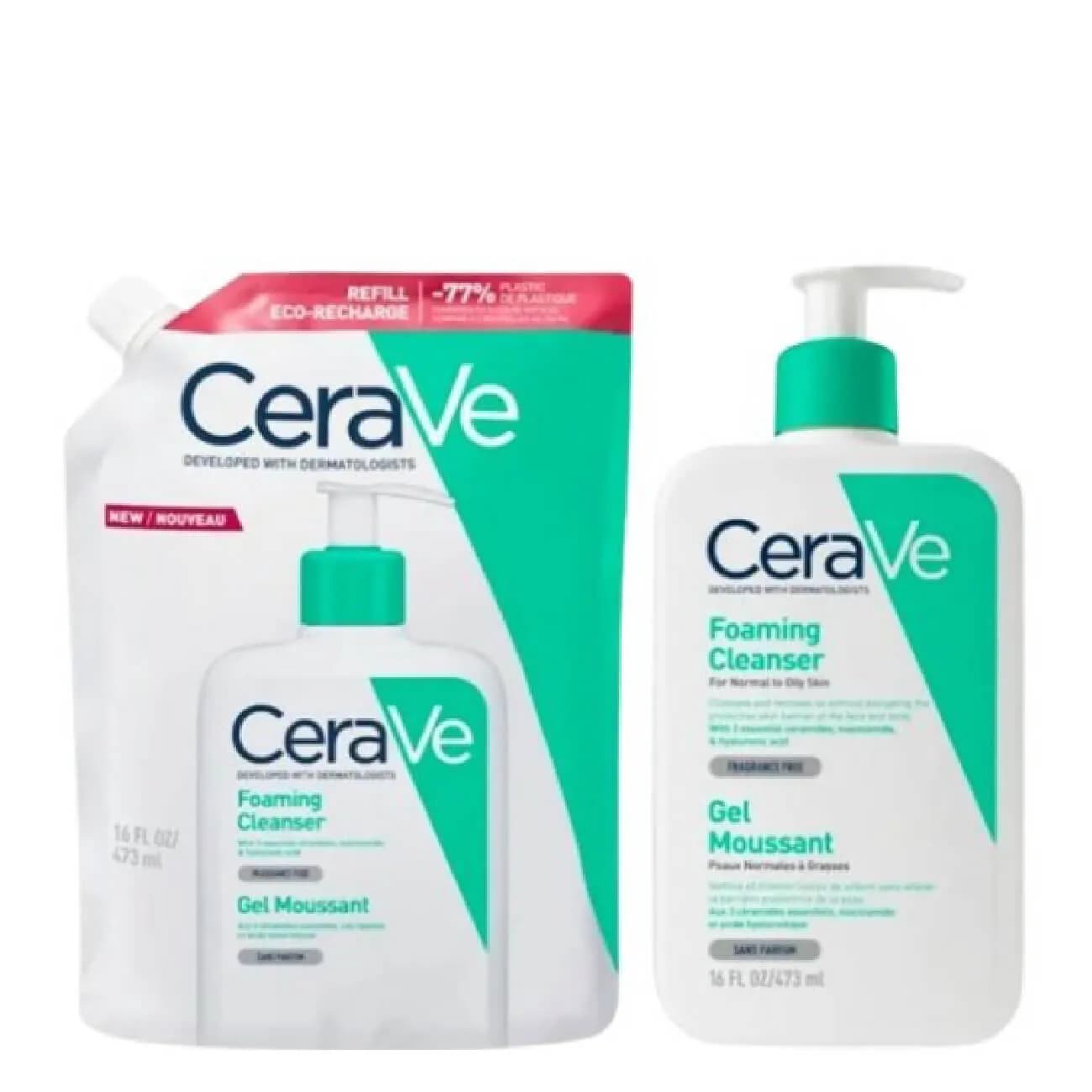CeraVe Gel Esp Limp 473Ml+Recarga