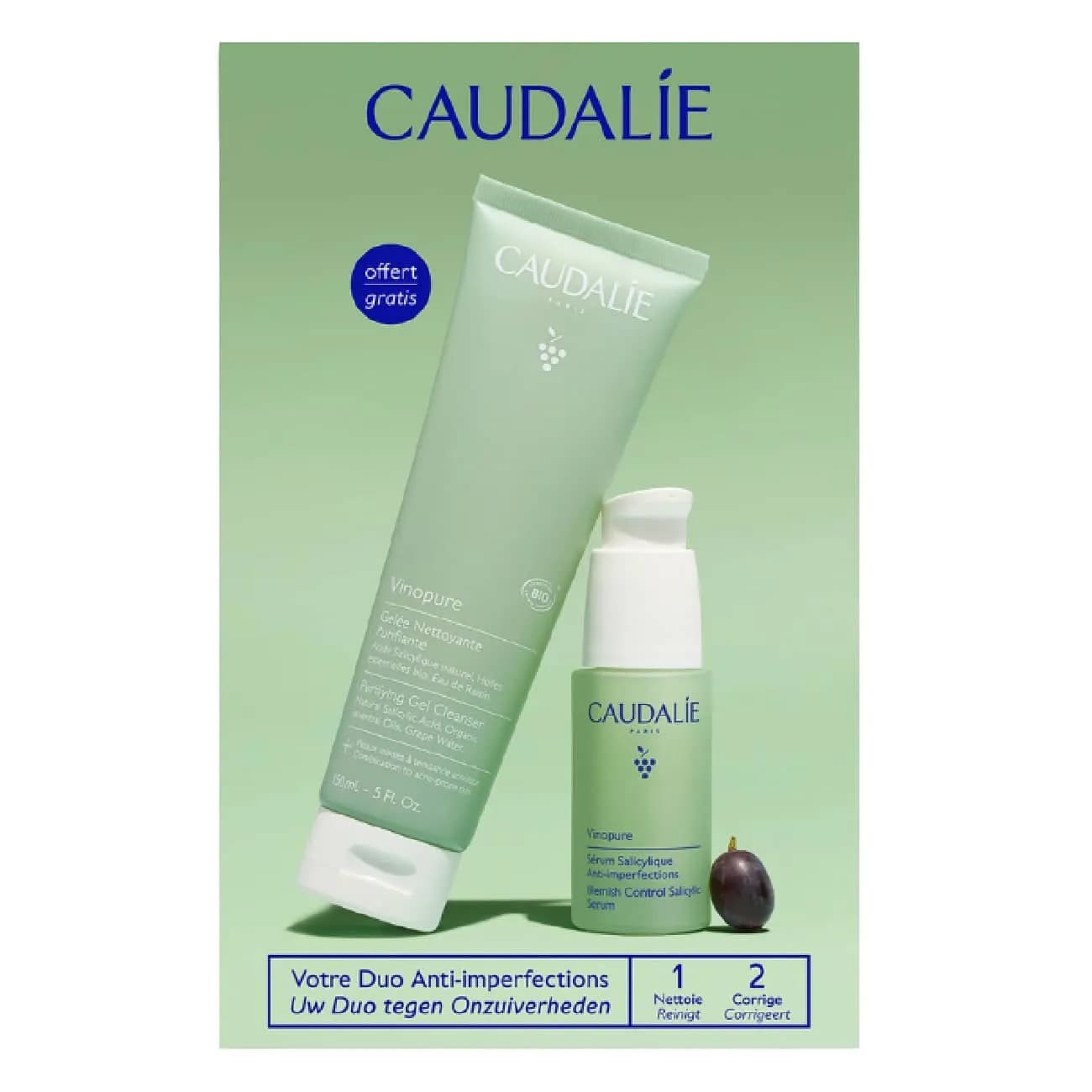 Caudalie Vinopure SerPurif+OfGelLimp150