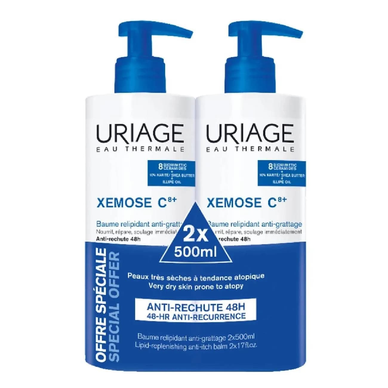 Uriage Xemose C8 Bals Ol Ap 500Ml X2