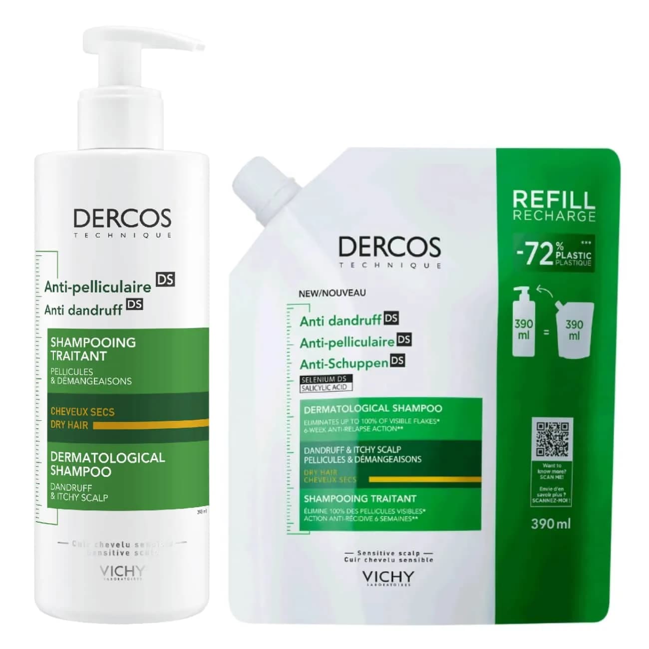 Dercos Ch Caspa Seca 390+Refill390 26
