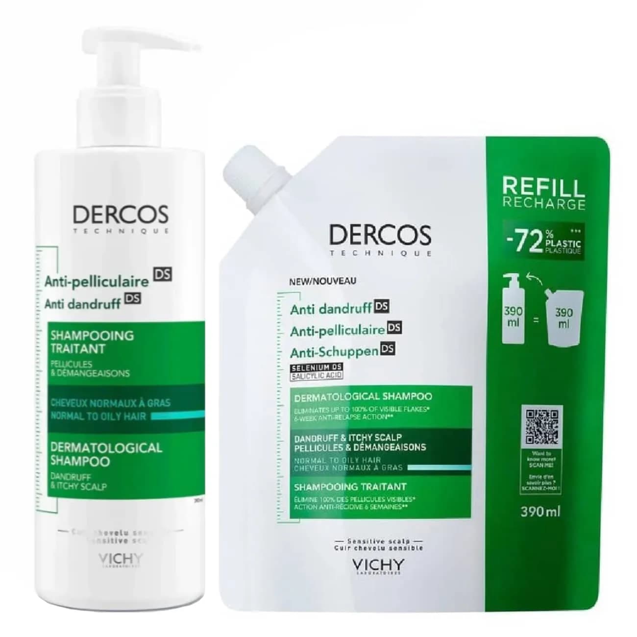 Dercos Ch Caspa Oleosa 390+Refill390 26