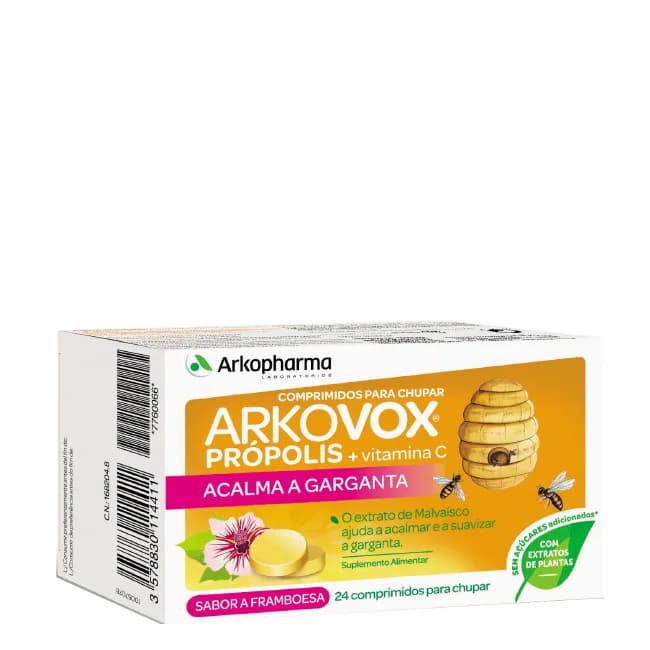 Arkovox Propolis+ Vit C Framboesa Comp X 24