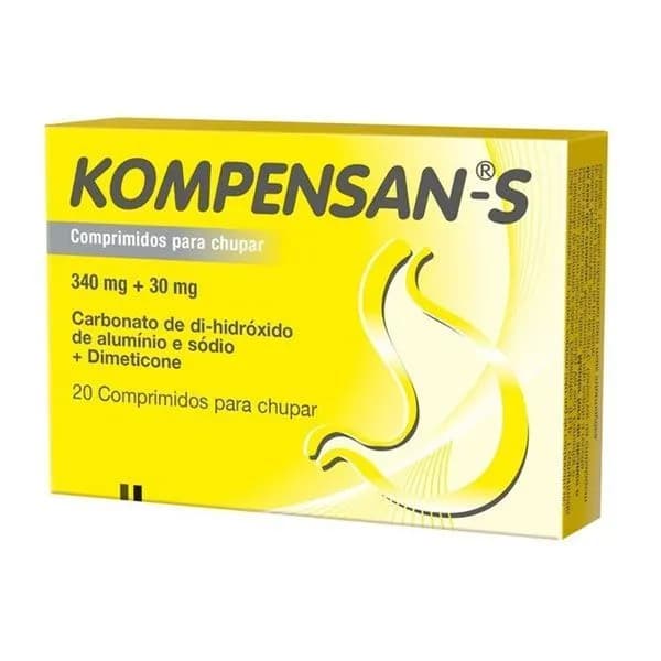 Kompensan Trieffect, 340 mg + 30 mg Blister 20 Unidade(s) Comp chupar