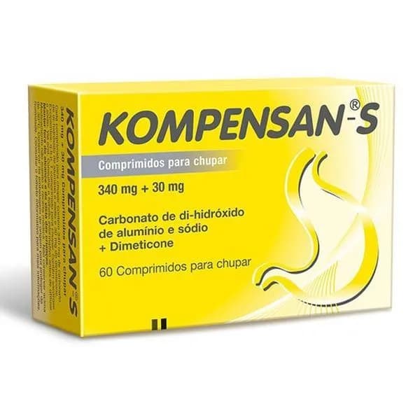 Kompensan Trieffect, 340 mg + 30 mg Blister 60 Unidade(s) Comp chupar