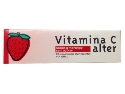 Vitamina C Alter Morango, 1000 mg x 20 comp eferv