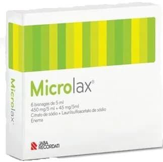 Microlax, 450 mg/5 ml + 45 mg/5 ml 6 Bisnaga 5 ml Sol ret