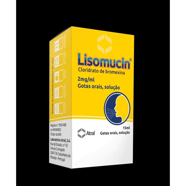 Lisomucin, 2 mg/mL-15 mL x 1 sol oral gta