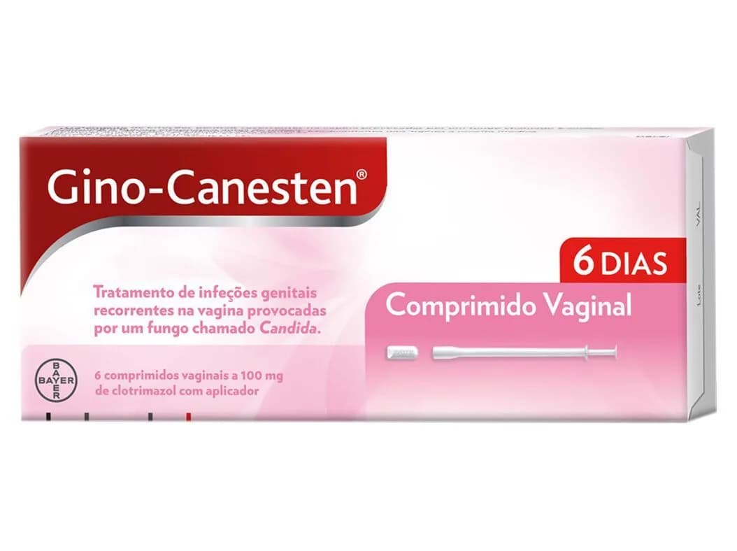 Gino-Canesten, 100 mg Blister 6 Unidade(s) Comp vag