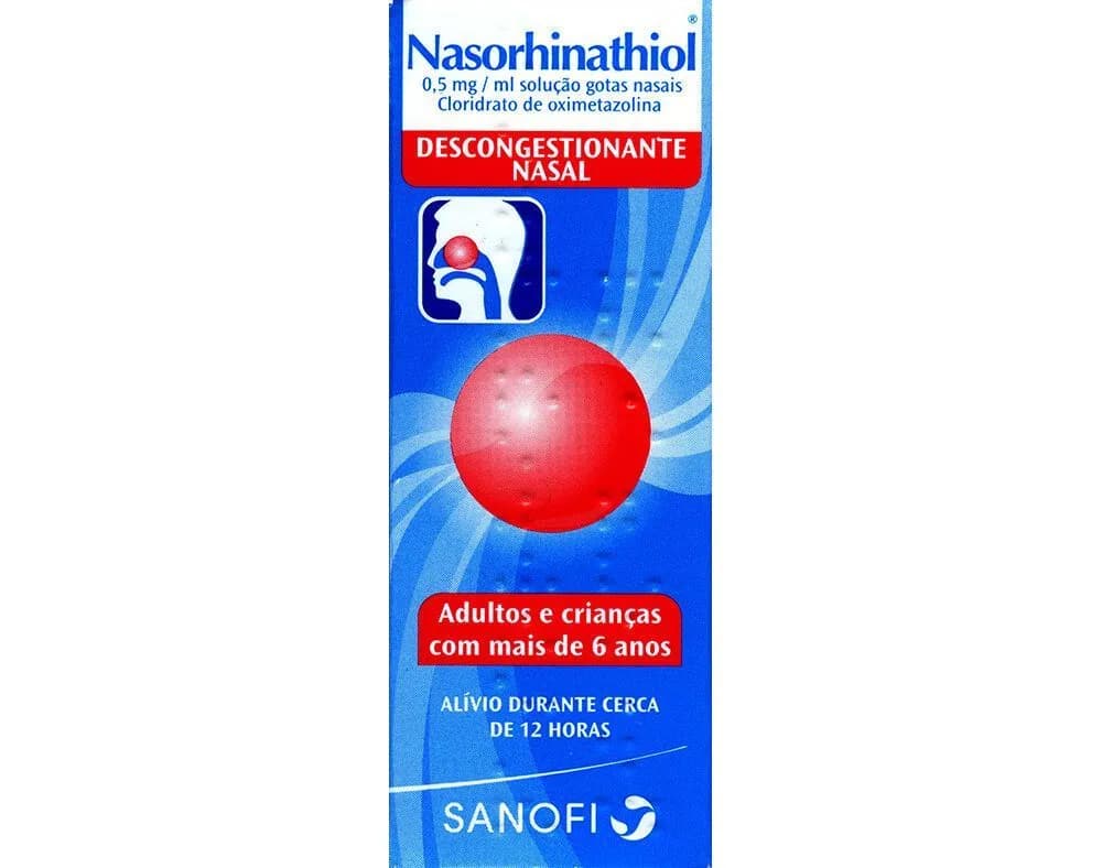 Nasorhinathiol, 0,5 mg/mL-15 mL x 1 sol nasal conta-gotas