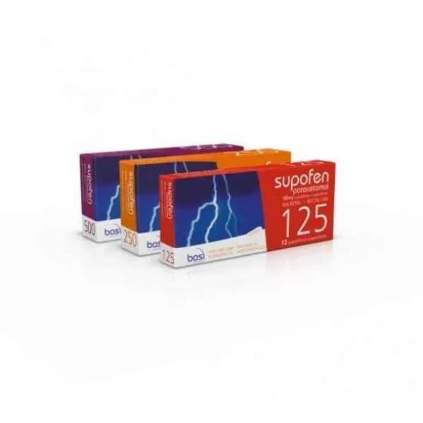 Supofen, 125 mg Fita termossoldada 12 Unidade(s) Sup