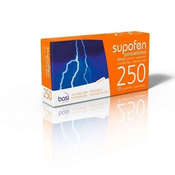 Supofen, 250 mg Fita termossoldada 12 Unidade(s) Sup