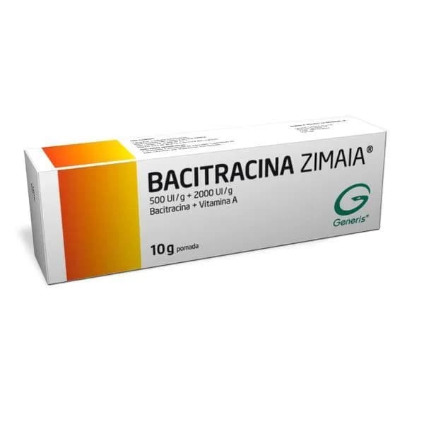 Bacitracina Zimaia (10g), 500/2000 UI/g x 1 pda